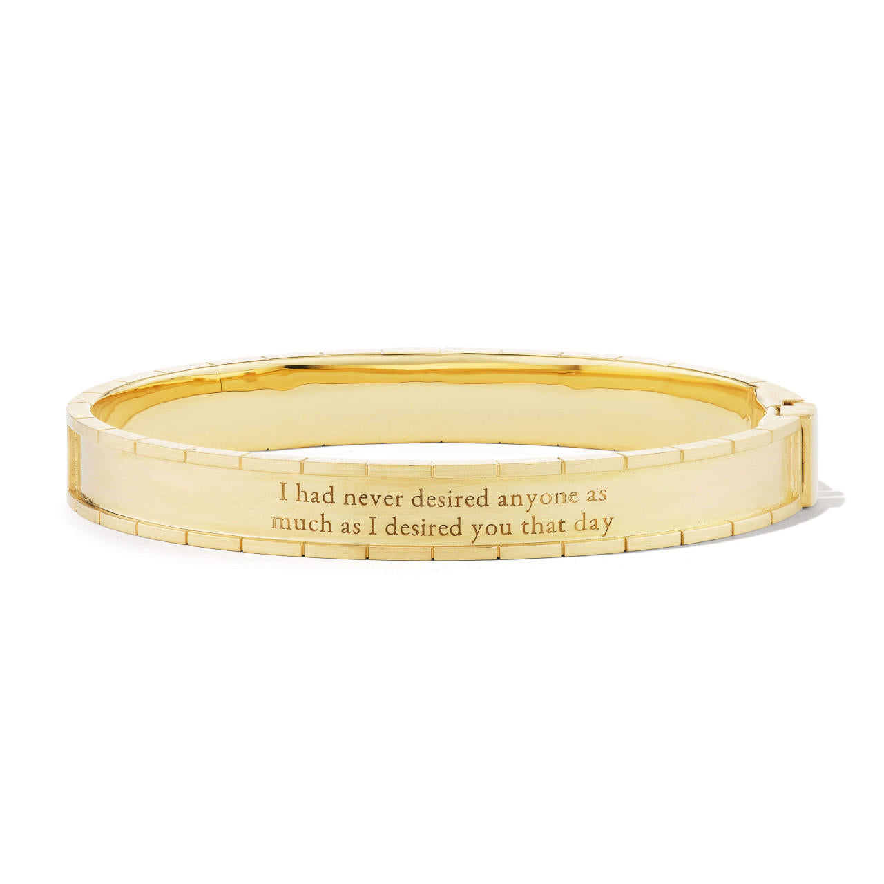 Note to Self Two Row Pave Diamond Bangle Bracelet