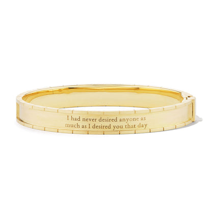 Note to Self Two Row Pave Diamond Bangle Bracelet