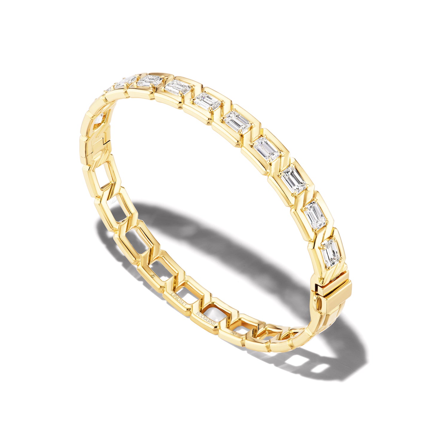 Diamond Links Bangle