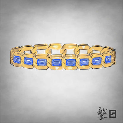 DIAMOND LINKS BANGLE