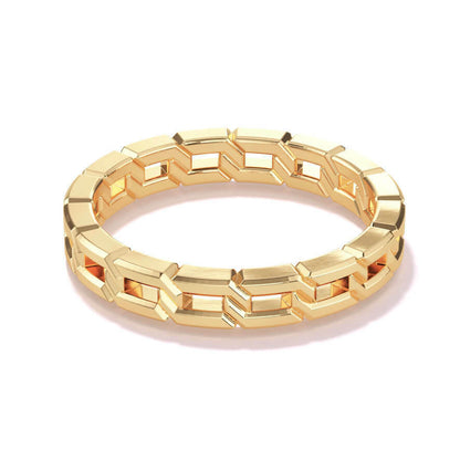 mini 16 link band in 18k yellow gold