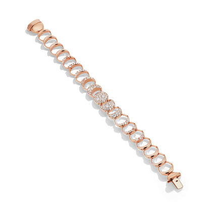 diamond and gold moon phase bracelet