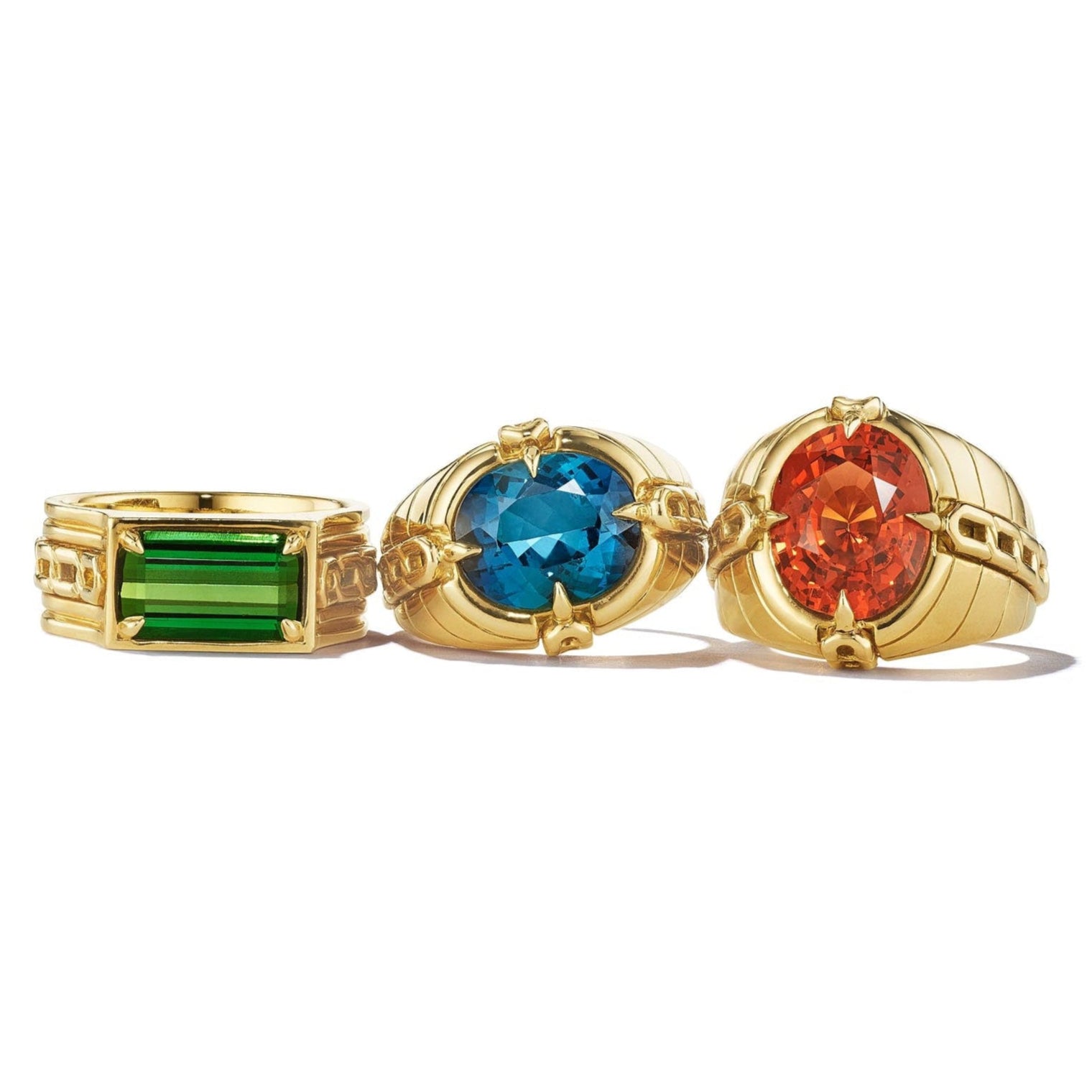Oath collection gemstone rings