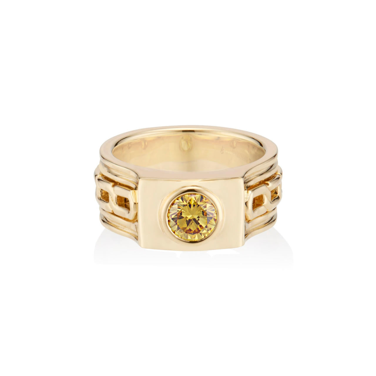 OATH YELLOW DIAMOND CUFF RING