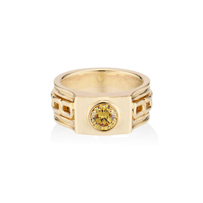 yellow diamond ring