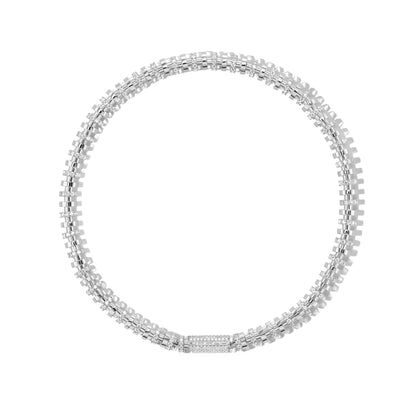 PAVÉ DIAMOND REVERBERATIONS NECKLACE WITH PAVÉ VIAL