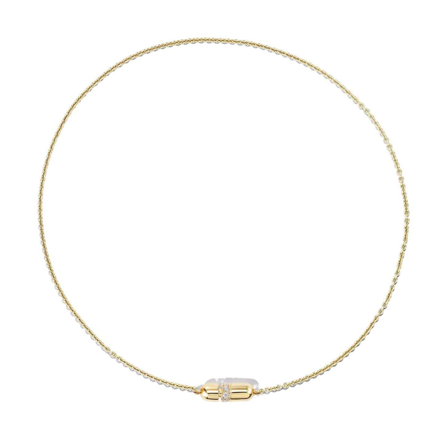 PAVÉ DIAMOND CAPSULE NECKLACE