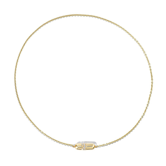 PAVÉ DIAMOND CAPSULE NECKLACE