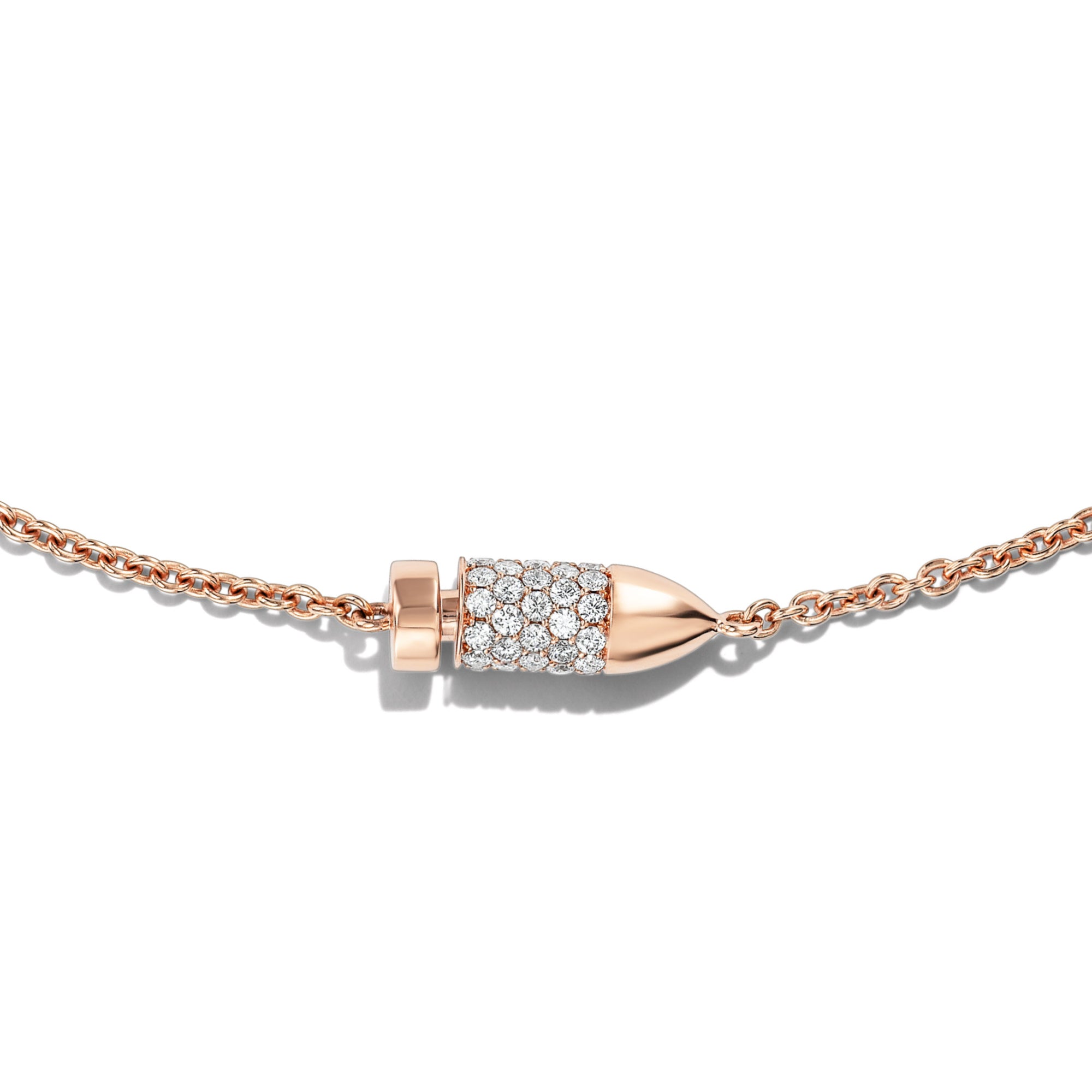 PAVÉ DIAMOND BULLET NECKLACE