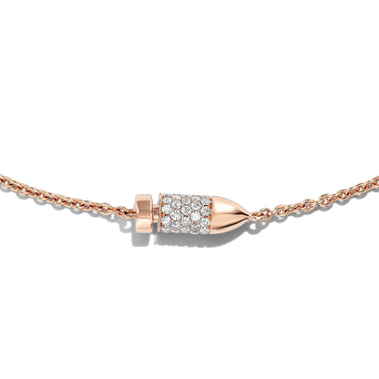 PAVÉ DIAMOND BULLET NECKLACE