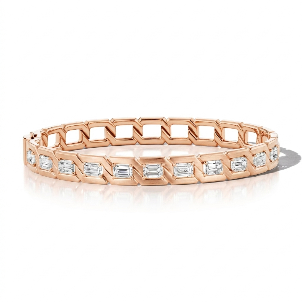 DIAMOND LINKS BANGLE