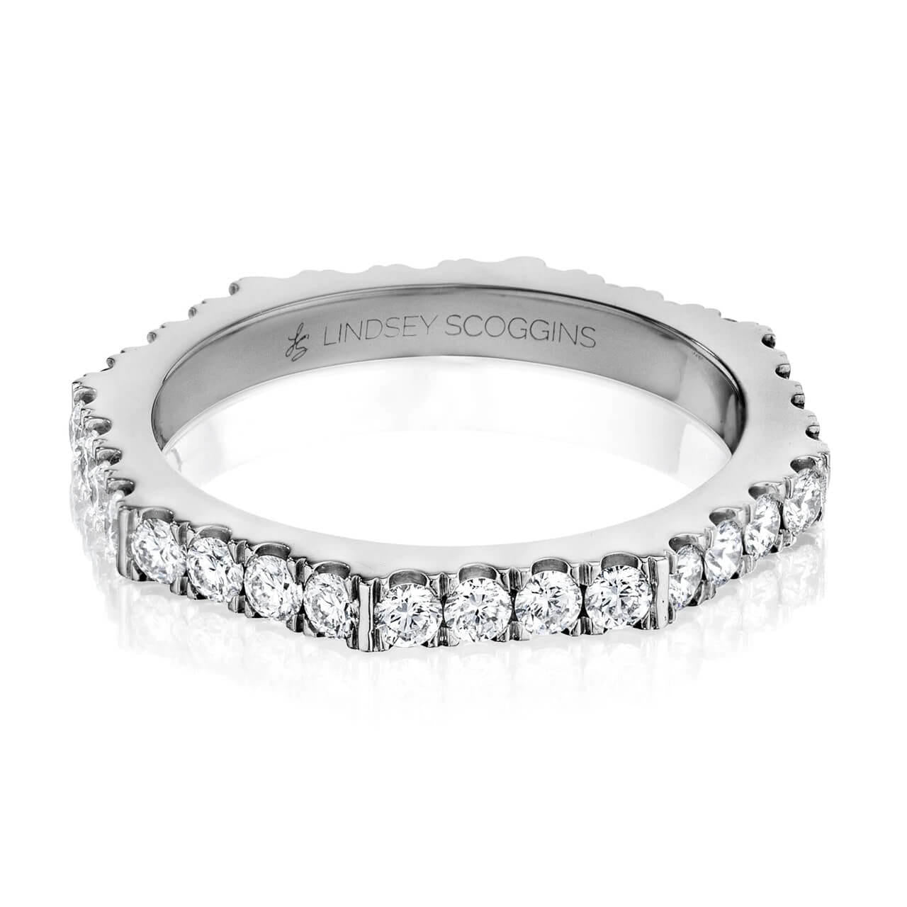 STILL ONE ROW DIAMOND PAVE BAND