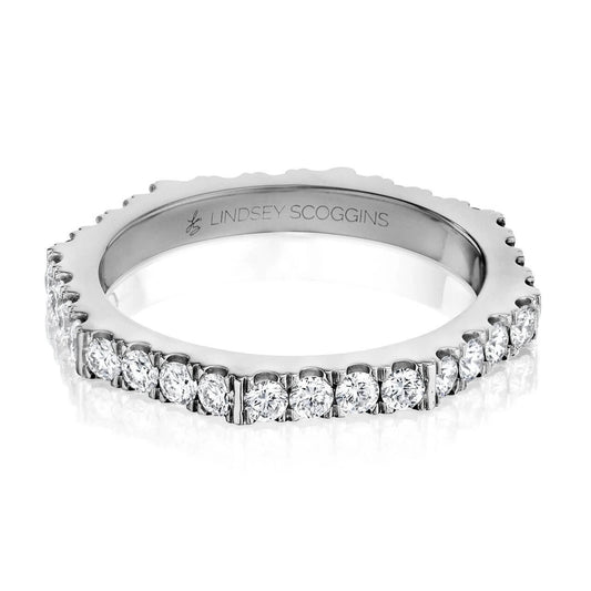 STILL ONE ROW DIAMOND PAVE BAND