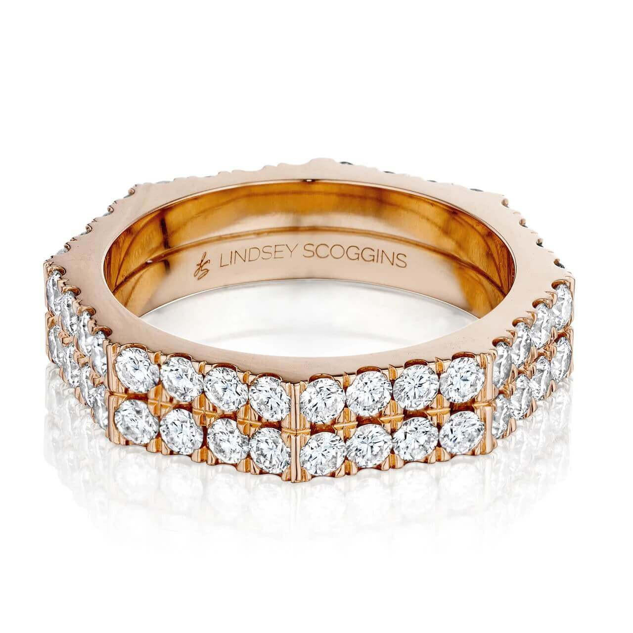 STILL TWO ROW DIAMOND PAVE BAND