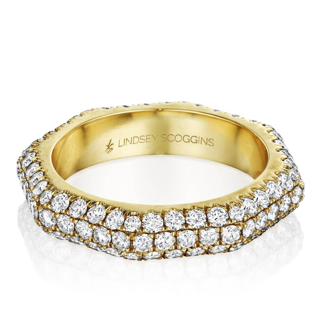 STILL TRIPLE ROW DOMED PAVE BAND