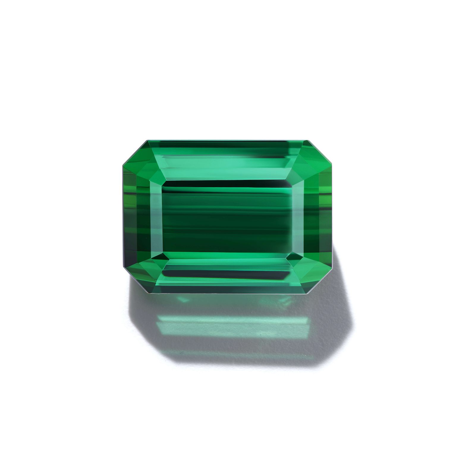 4.38CT EMERALD CUT GREEN TOURMALINE