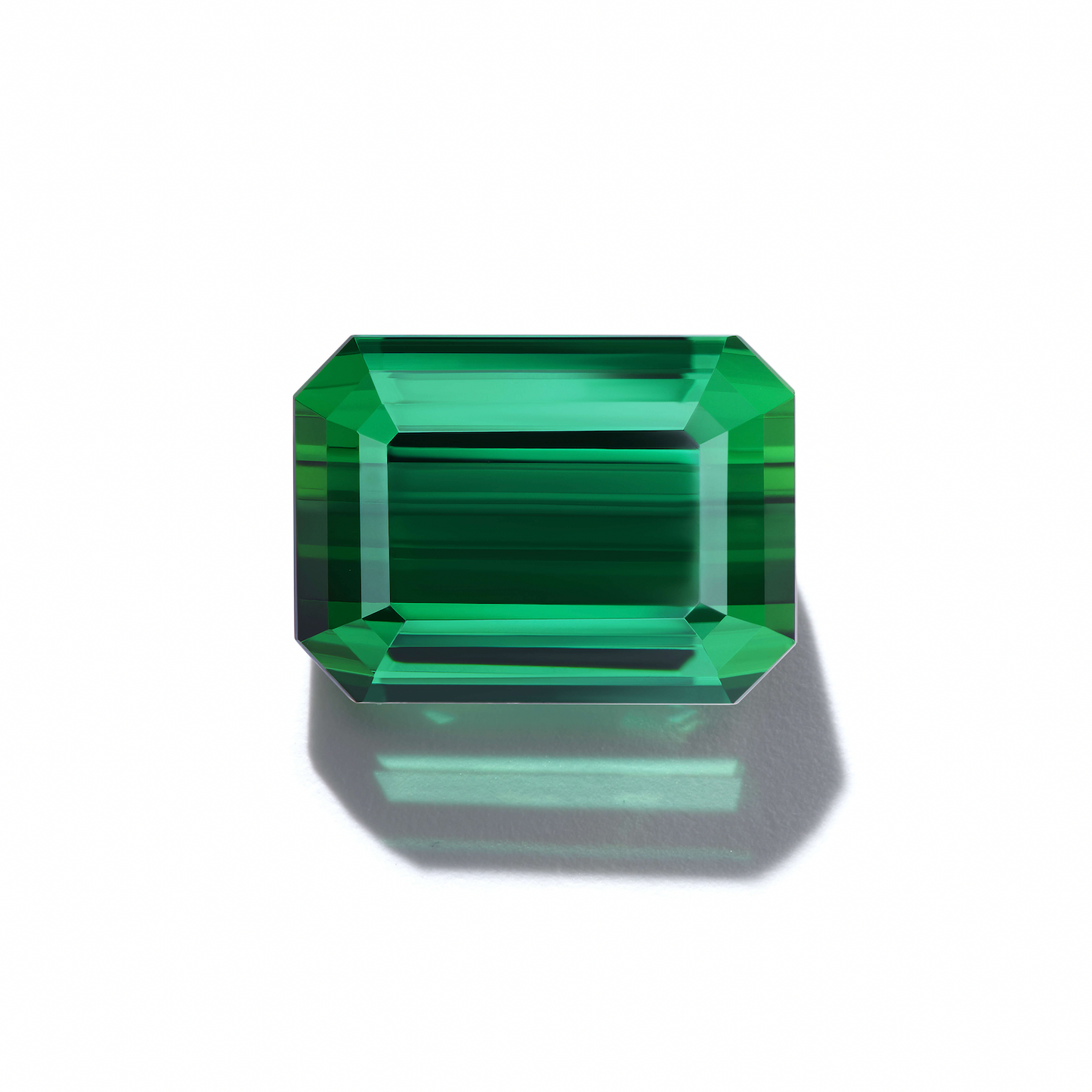 4.38CT EMERALD CUT GREEN TOURMALINE