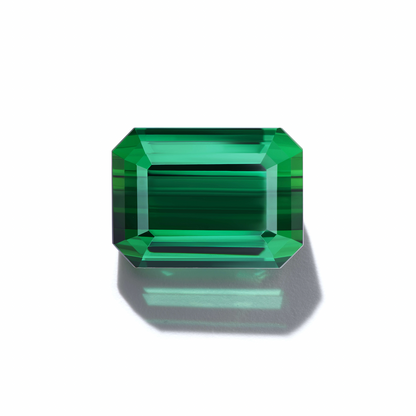 emerald cut green tourmaline