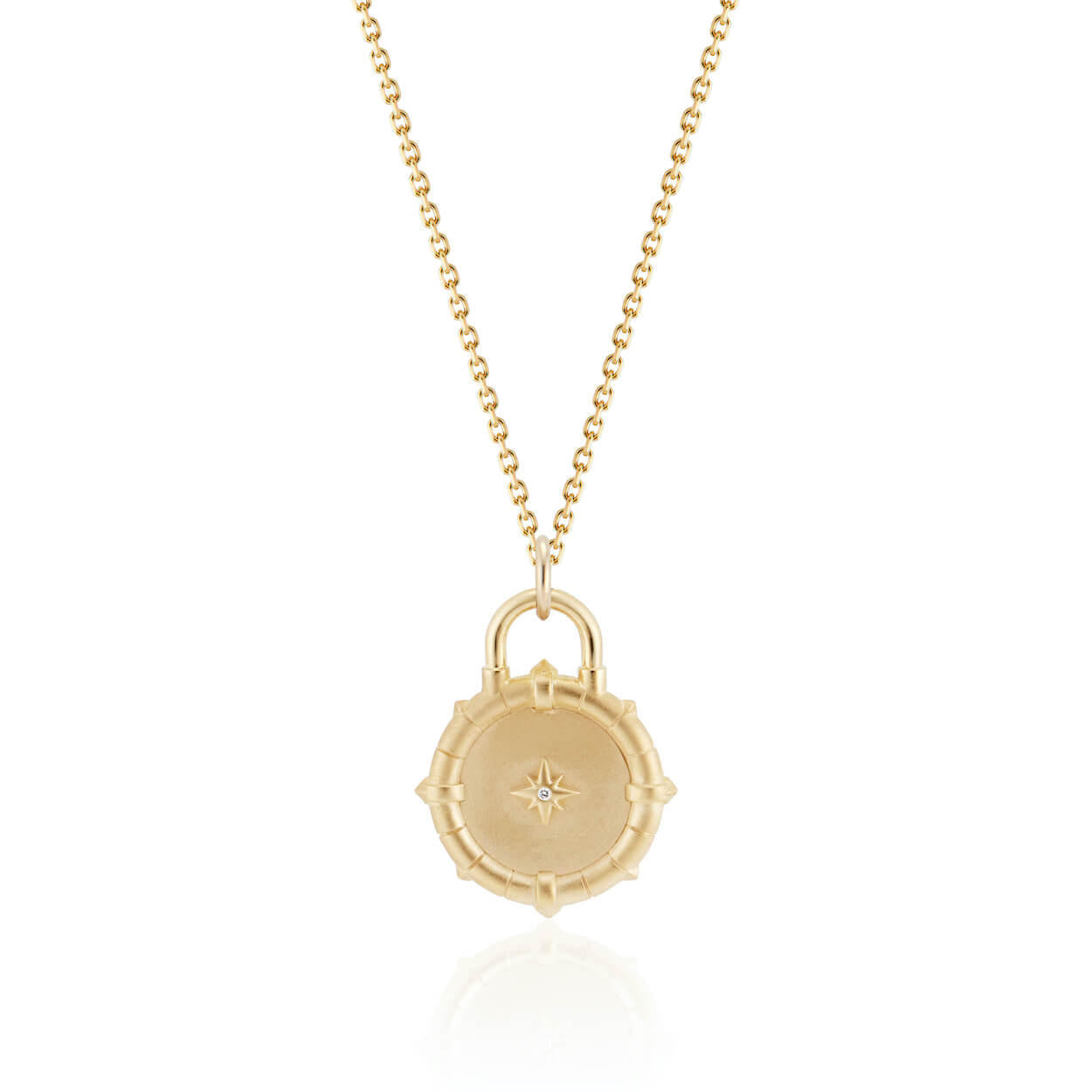 THE FINDER DIAMOND AND GOLD PENDANT