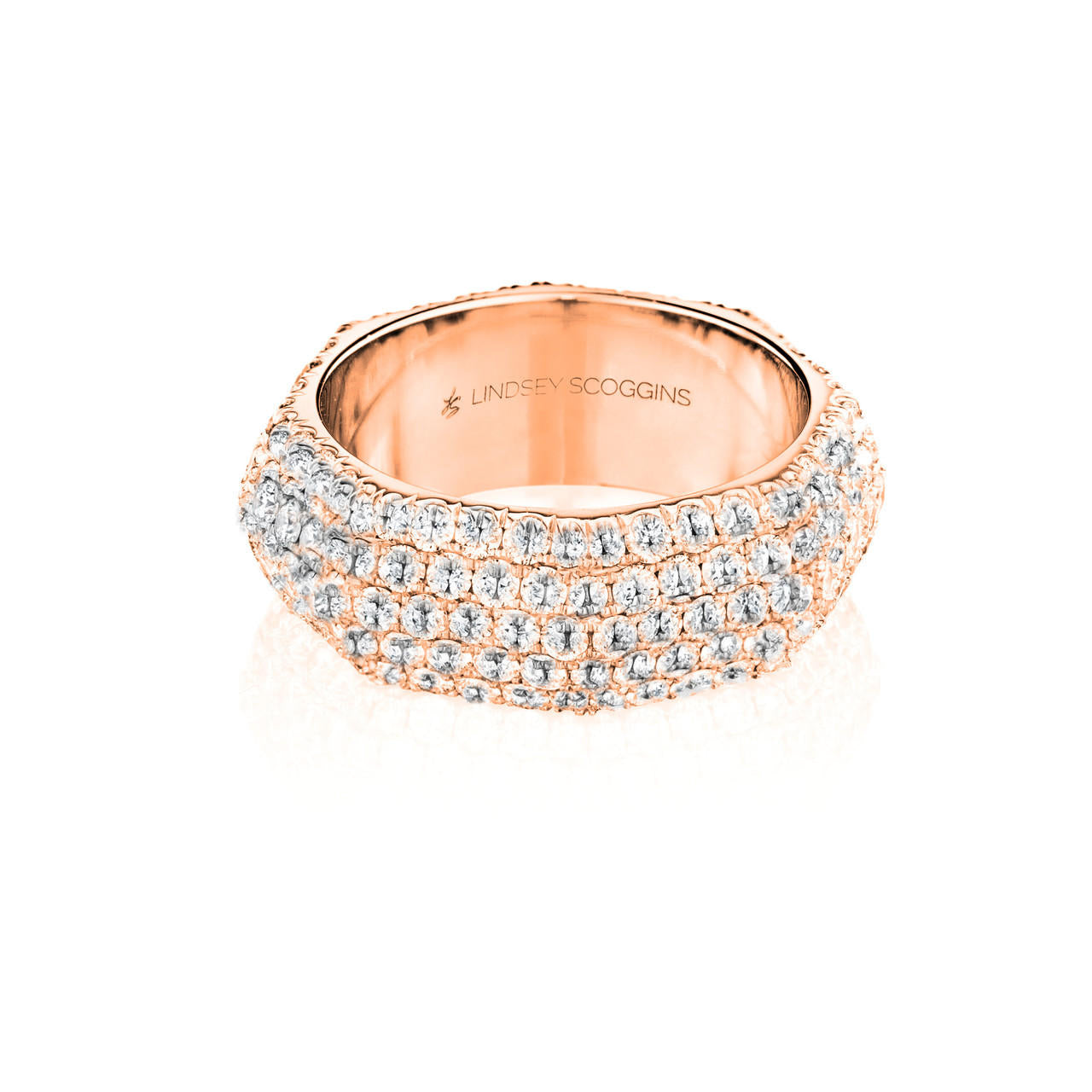 Still 5 Row Diamond Band