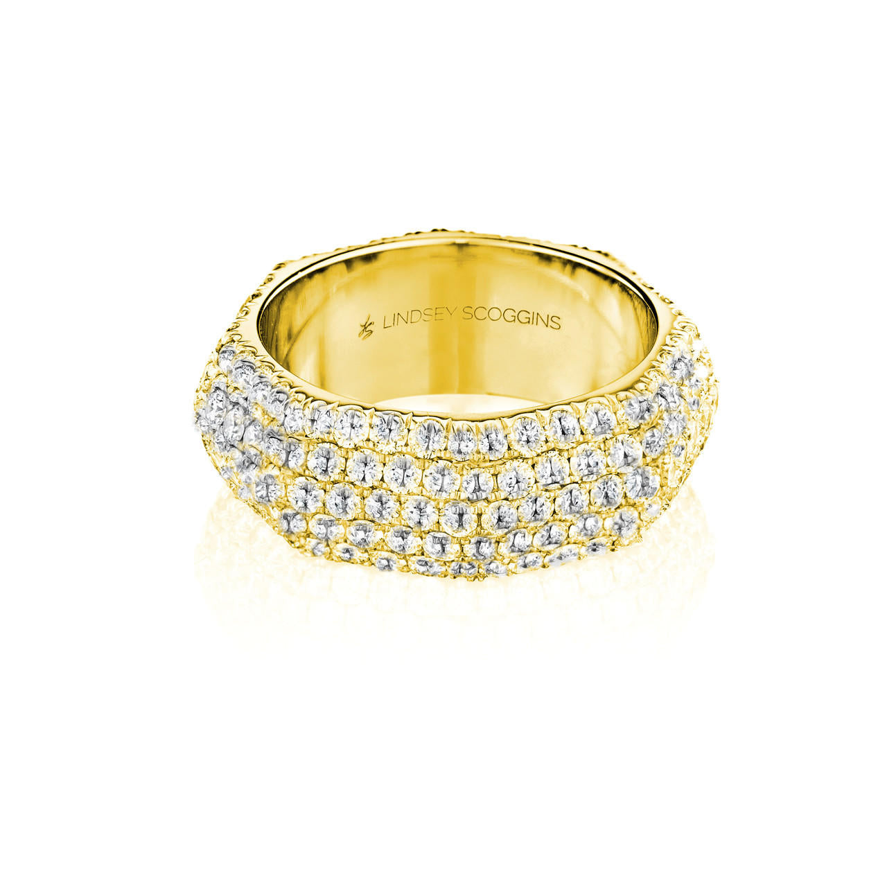 Still 5 Row Diamond Band