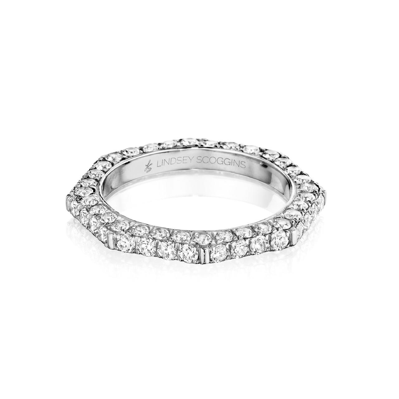 STILL TRIPLE ROW WRAPPED PAVE BAND