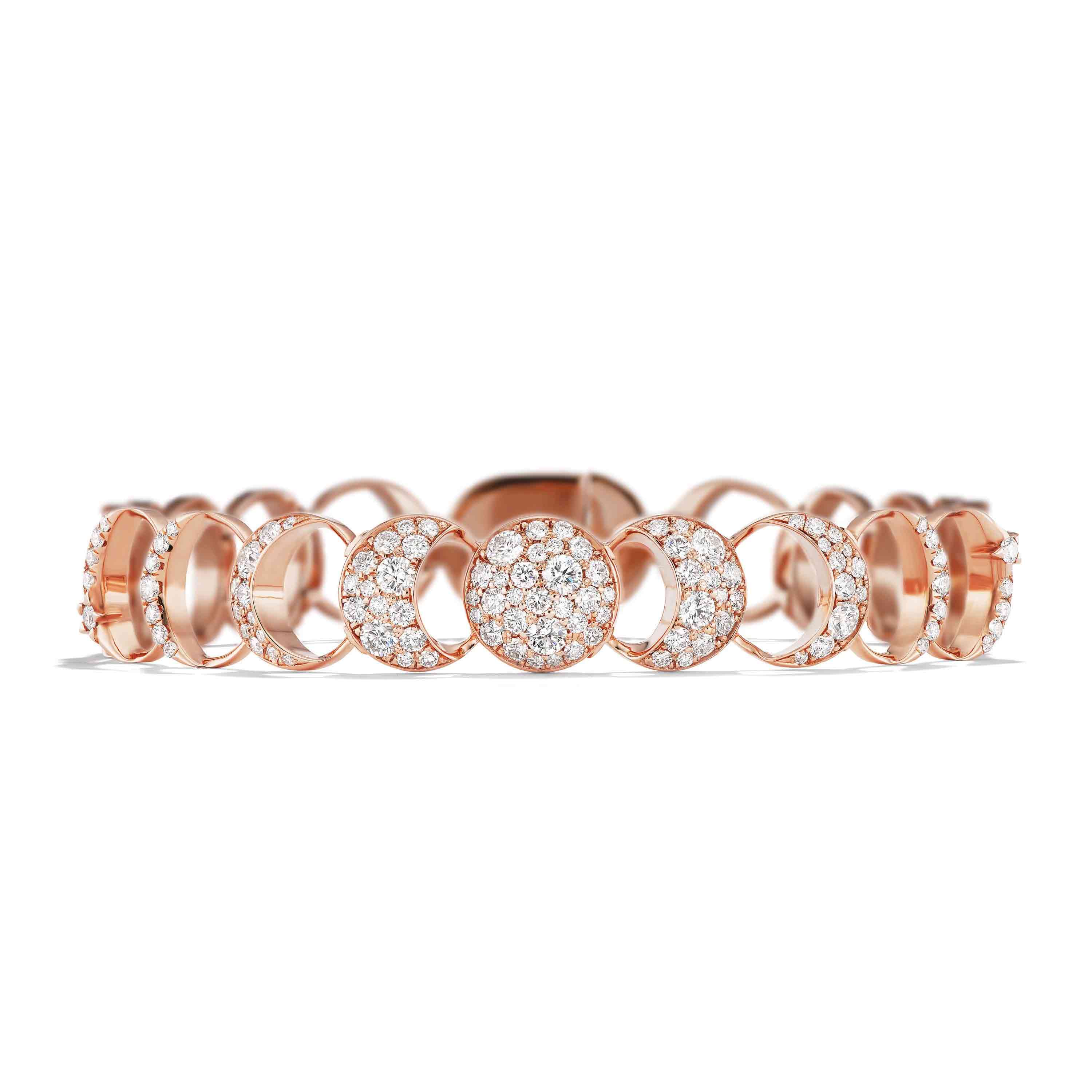diamond moon bracelet