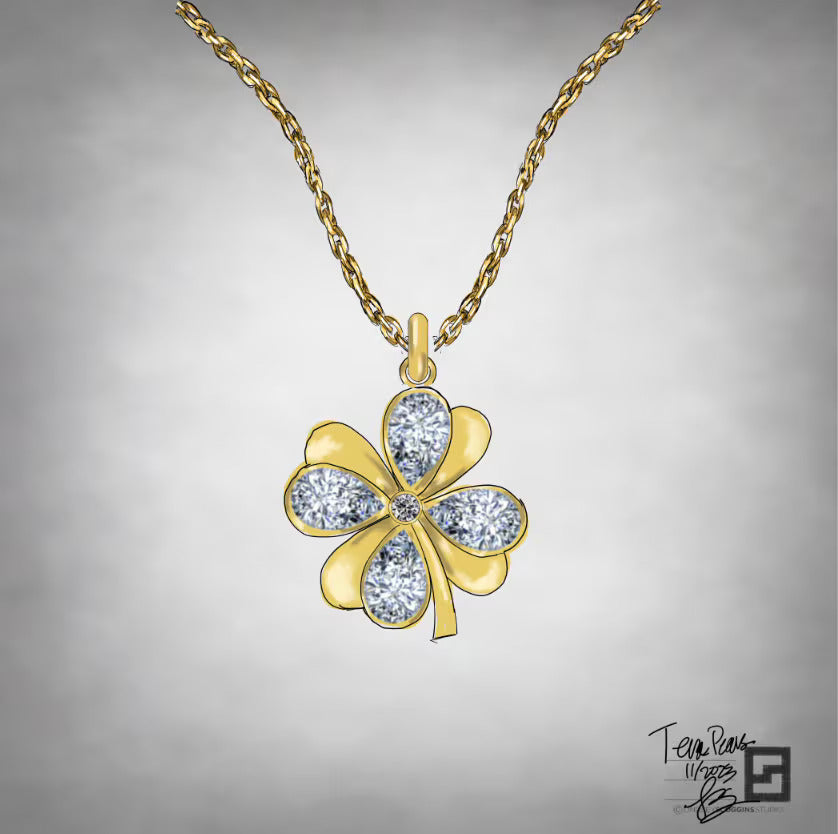 Custom Design Story: A Bespoke Clover Necklace | The Rough