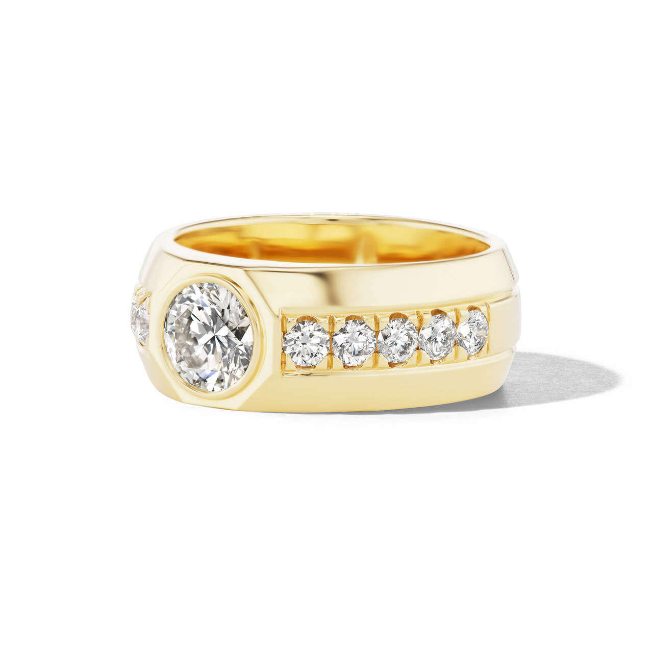 Shield Set Rings Shield Engagement Rings | Bezel Set Engagement Ring – Lindsey Scoggins ...