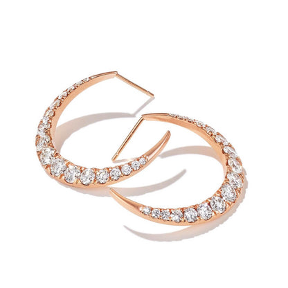 diamond moon hoops