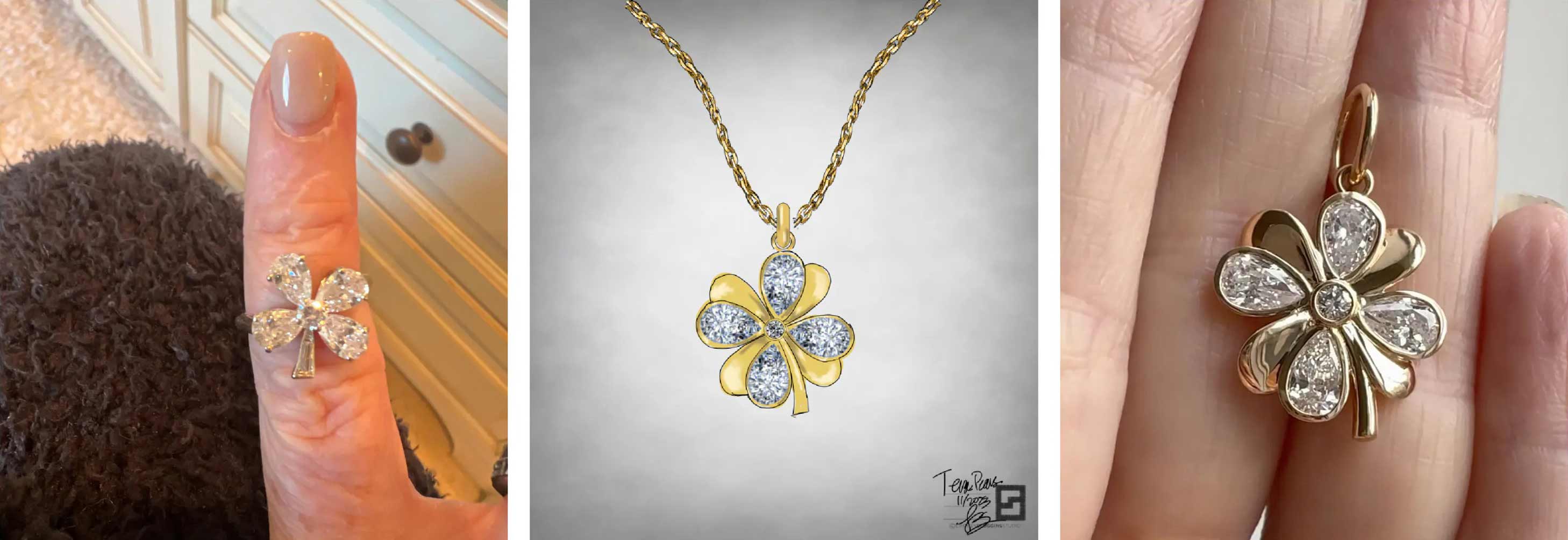 custom-diamond-clover-necklace