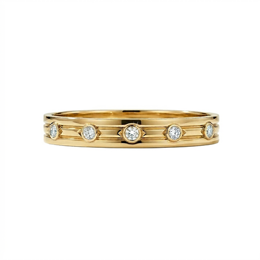 EVIL EYE BRACELET WITH BEZEL SET DIAMONDS