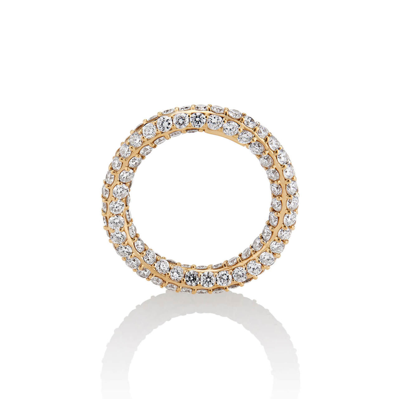 gold and diamond eternity band