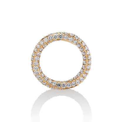 gold and diamond eternity band