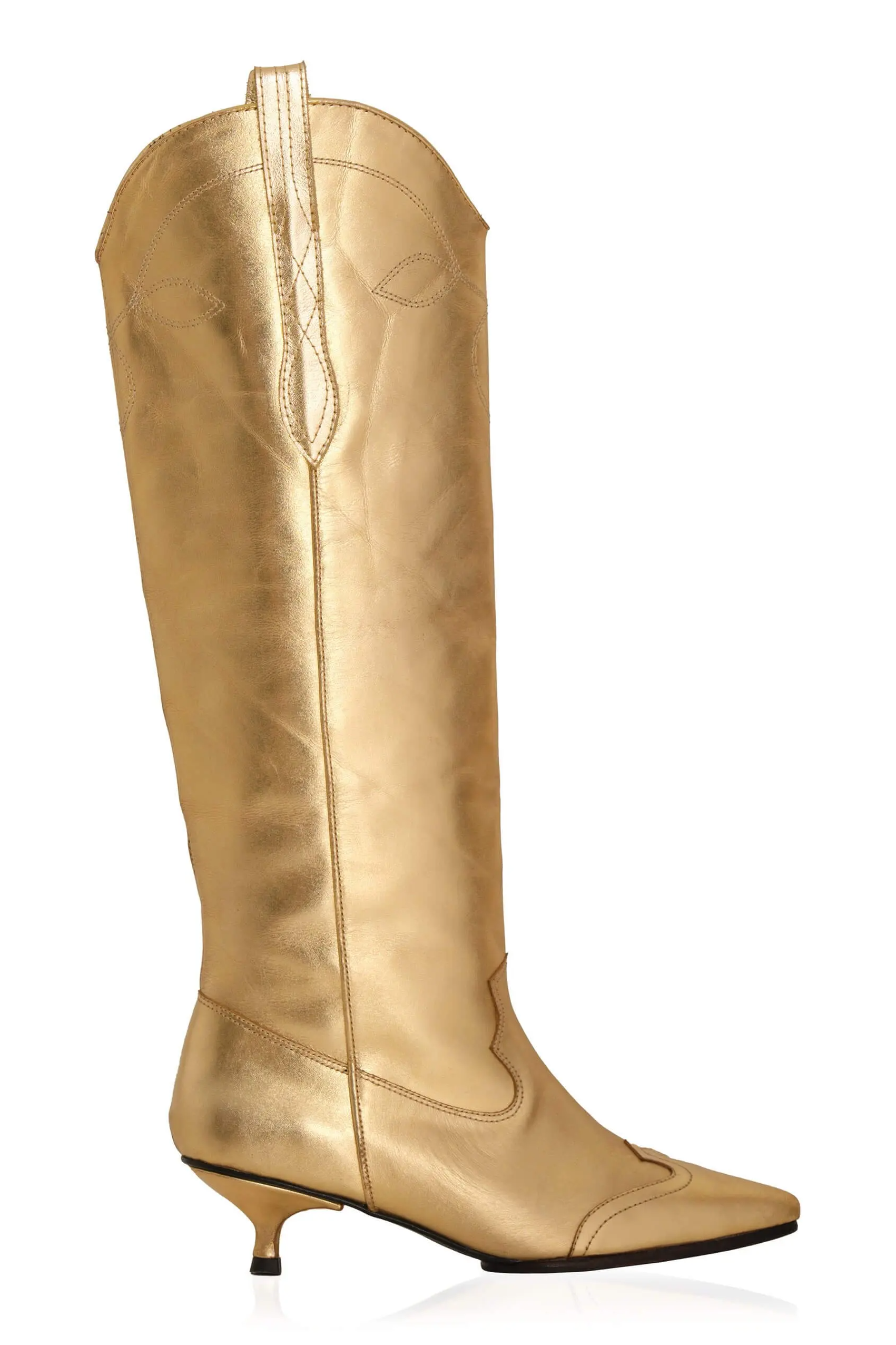 gold boots