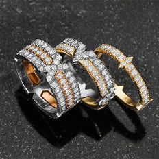 Time collection diamond rings