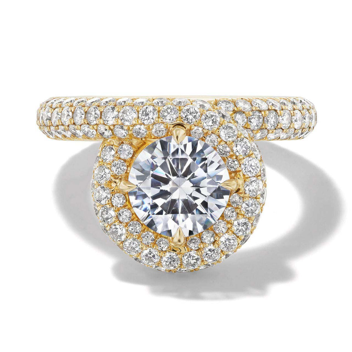 Engagement Rings Loop Pavé Endless Loop Engagement Ring | Lindsey Scoggins