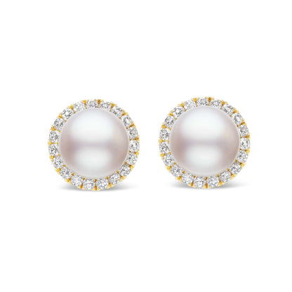 pearl and diamond wedding jewelry earrings