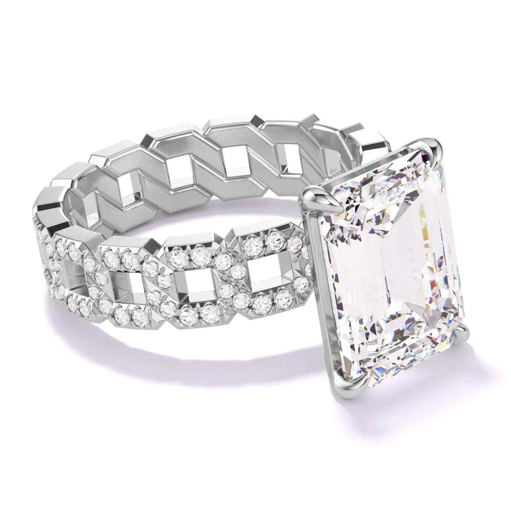 Platinum solitaire engagement ring