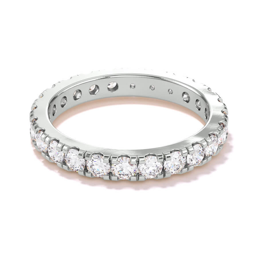 SIGNATURE COMFORT FIT 2.5MM ROUND BRILLIANT DIAMOND ETERNITY BAND